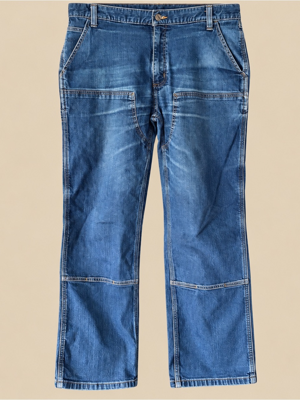 Carhartt Medium Wash Relaxed Fit Carpenter Jean 40 x 32